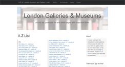 Desktop Screenshot of london-galleries.co.uk